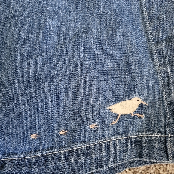 SOLD Disney Winnie the Pooh Denim Wrap Skort - Picture 5 of 6